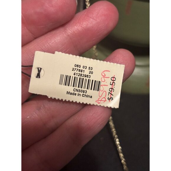 Talbots Semi-Precious Stones Necklace With Gold Chain & Pastel Gem Details - Picture 5 of 10